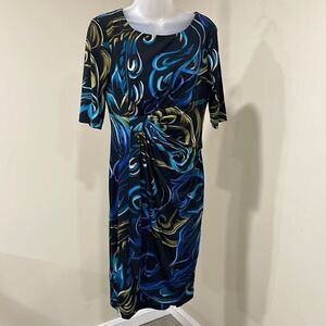 NWOT NorthStyle Wrap Style Abstract Dress.  Size 6 S small